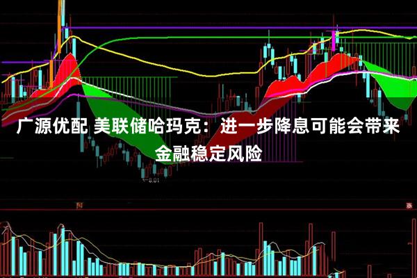 广源优配 美联储哈玛克：进一步降息可能会带来金融稳定风险